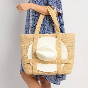 Hat Attack Original Straw Traveler Bag